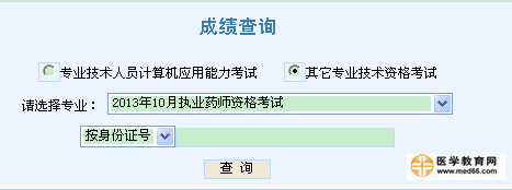 執(zhí)業(yè)藥師成績查詢