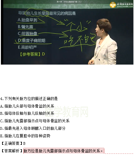 醫(yī)學教育網(wǎng)課程 VS 2018年臨床執(zhí)業(yè)醫(yī)師試題（第四單元）