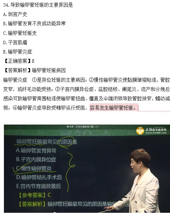 醫(yī)學教育網(wǎng)課程vs2018年臨床執(zhí)業(yè)醫(yī)師試題圖文對比第四單元（3）