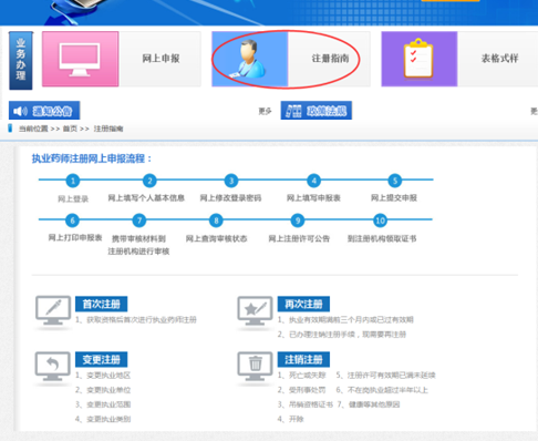 全國執(zhí)業(yè)藥師注冊平臺(tái)--執(zhí)業(yè)藥師注冊說明