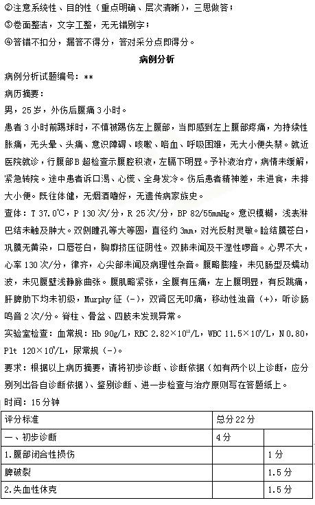 實踐技能考試樣題