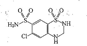 氫氯噻嗪結構1
