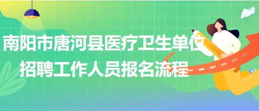 南陽市唐河縣醫(yī)療衛(wèi)生單位2023年招聘工作人員報名流程